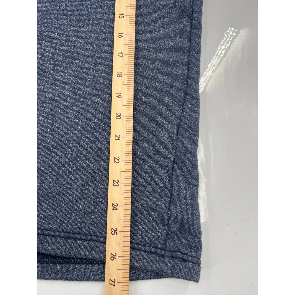 Columbia Mens Blue Heathered Quarter Zip Fleece Pullover Sweater Size M